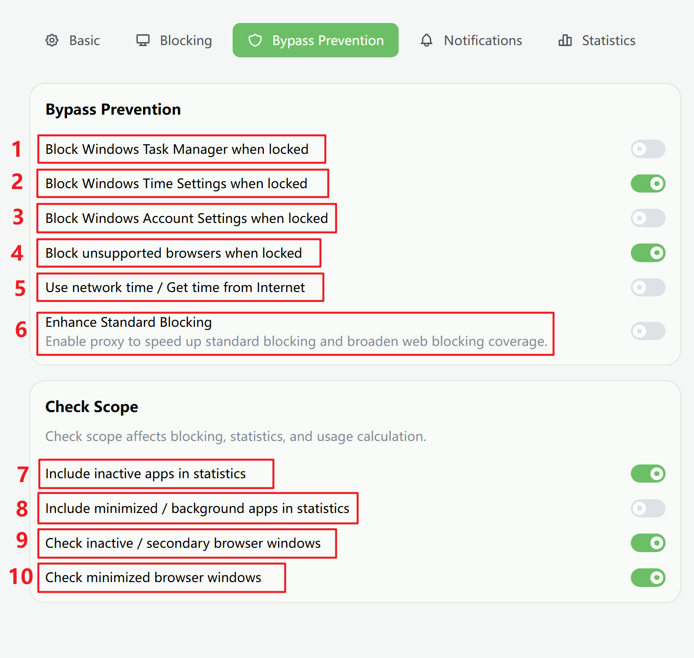 Bypass Prevention screenshot