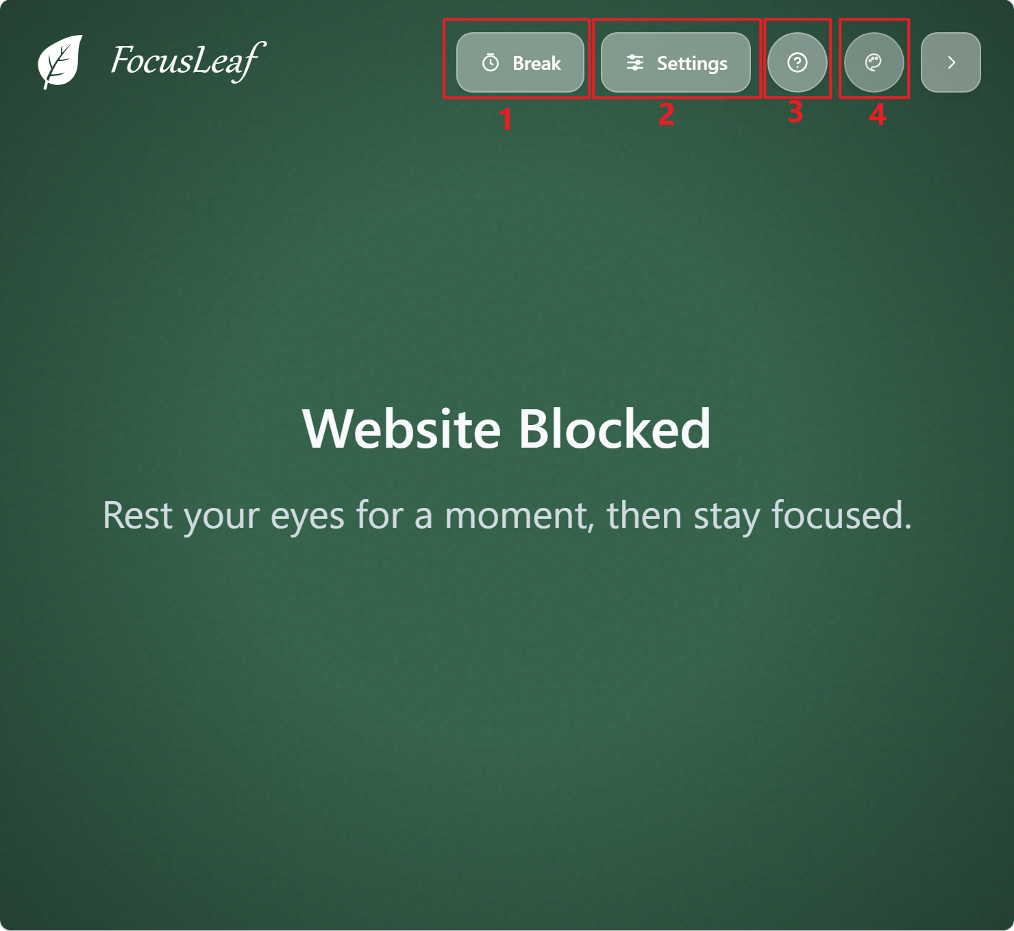 Block page screenshot